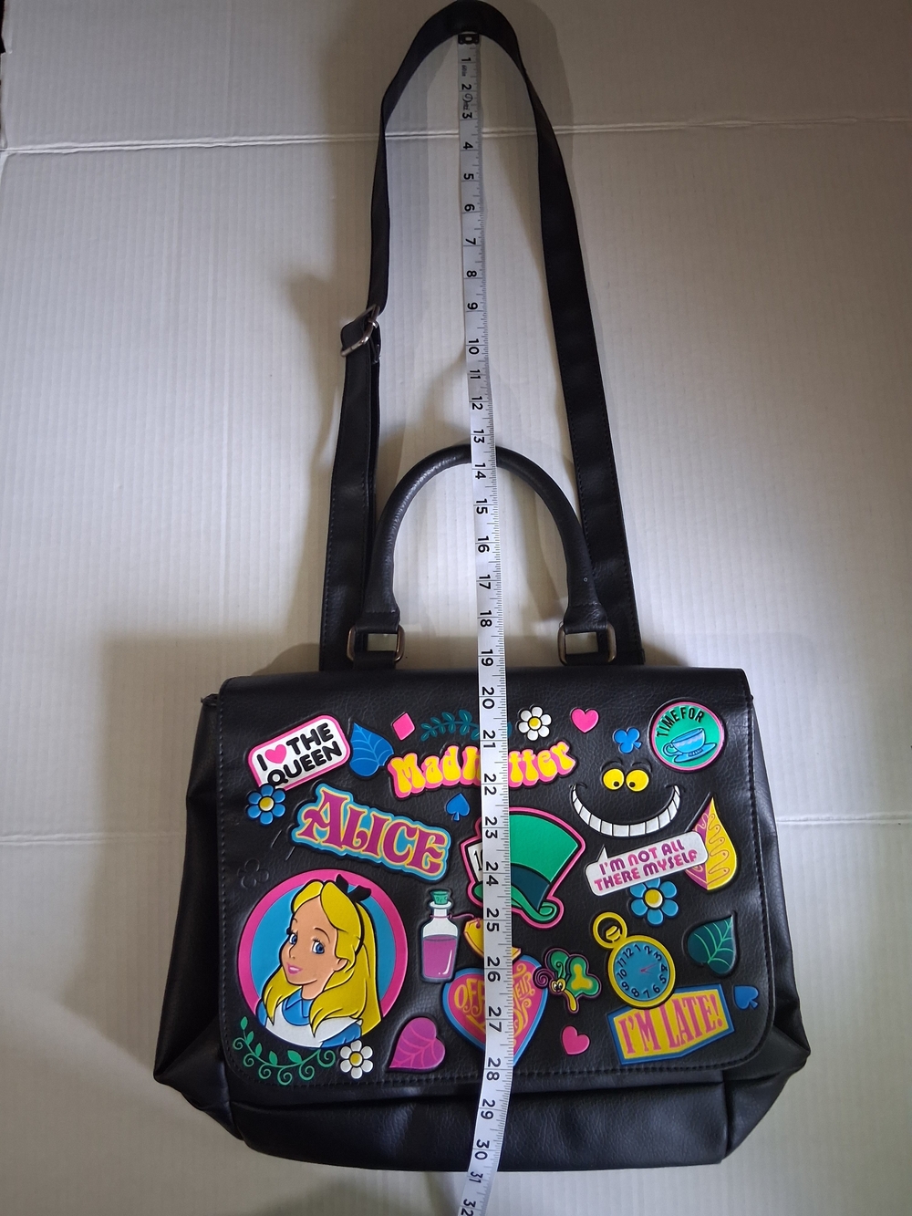 Loungefly Disney Alice In Wonderland Mad Hatter Crossbody Satchel Bag - Picture 16 of 16